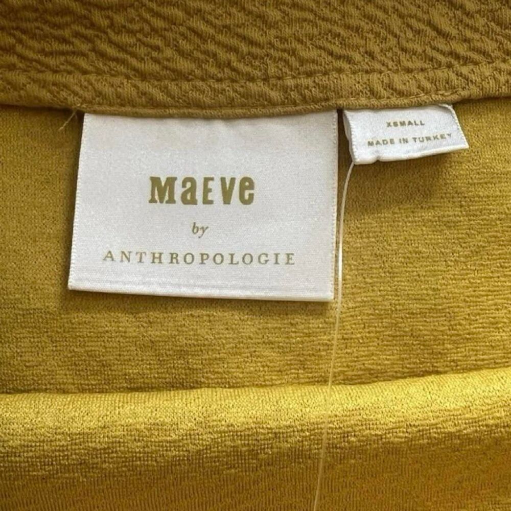 Anthropologie Women's Yellow and Gold Skirt